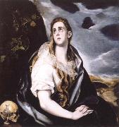 El Greco the repentant magdalen painting